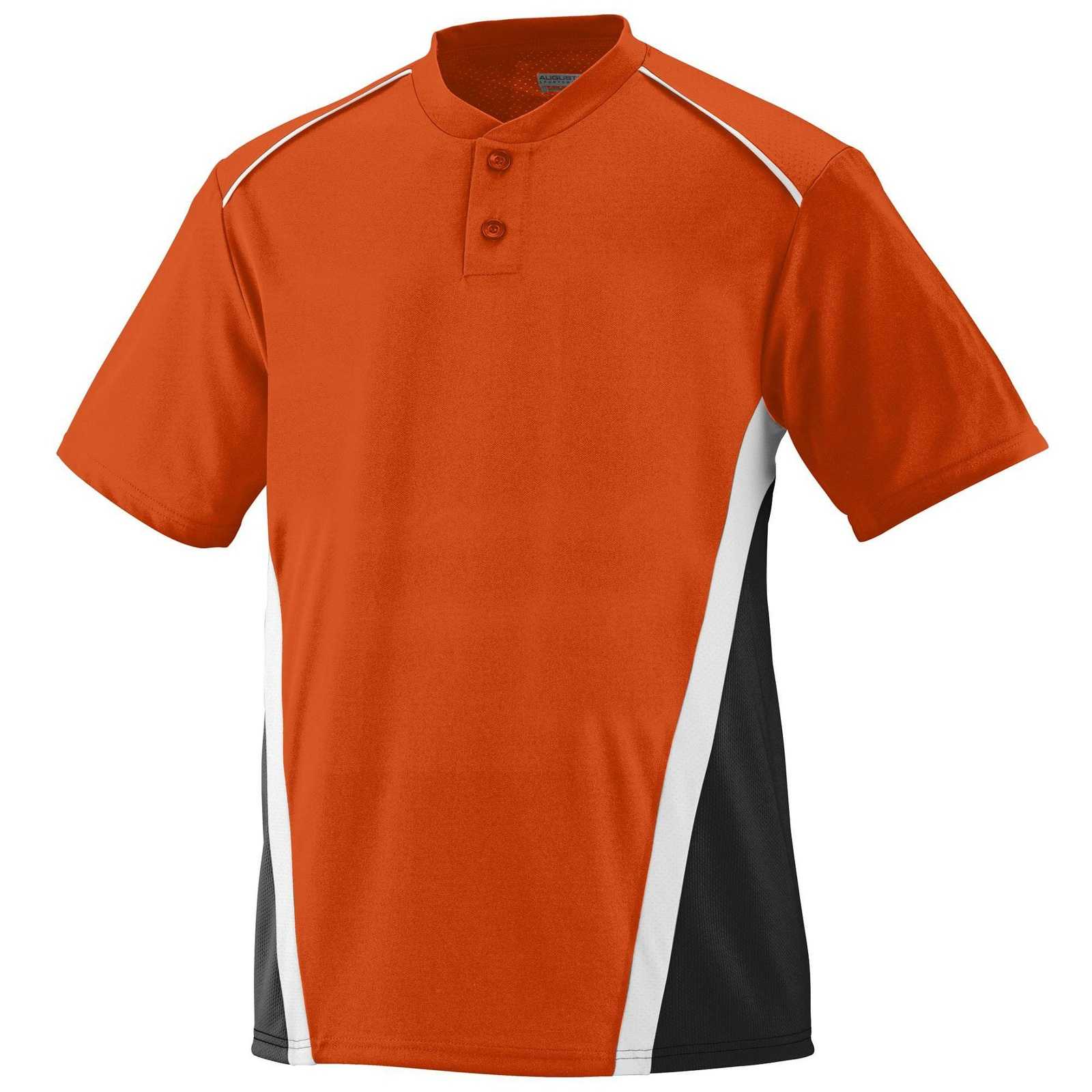 Augusta 1526 RBI Jersey - Youth - Orange Black White - HIT a Double