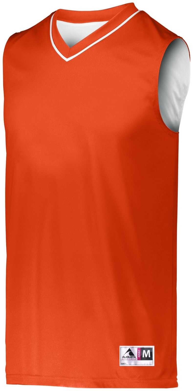 Augusta 152 Reversible Two-Color Jersey - Orange White - HIT a Double
