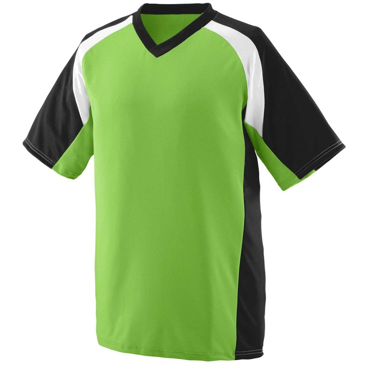 Augusta 1536 Nitro Jersey - Youth - Lime Black White - HIT a Double