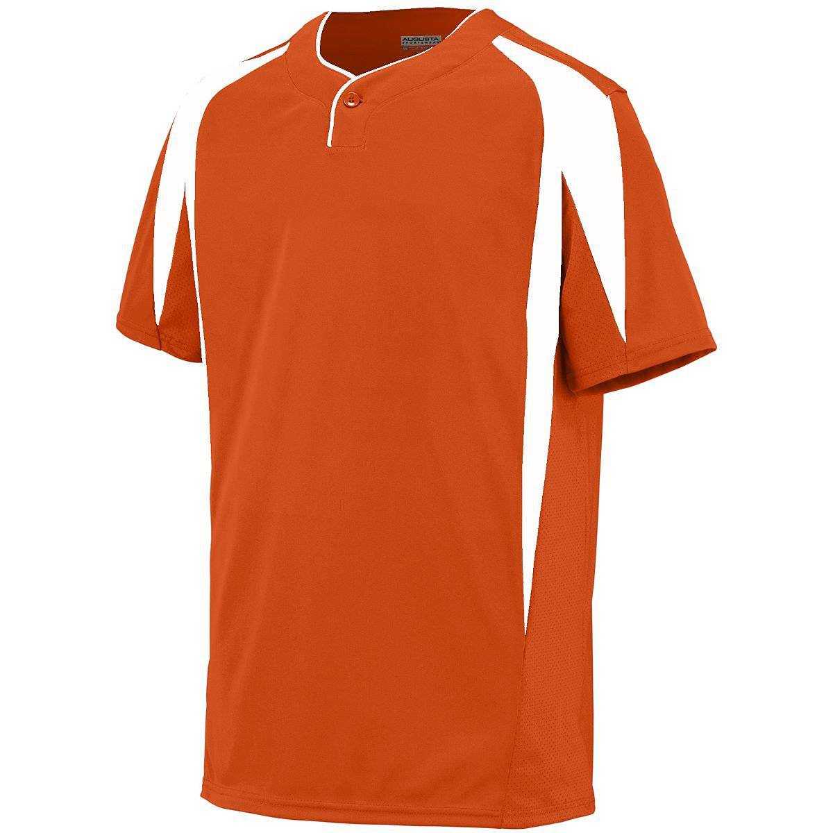 Augusta 1545 Flyball Jersey - Orange White - HIT a Double