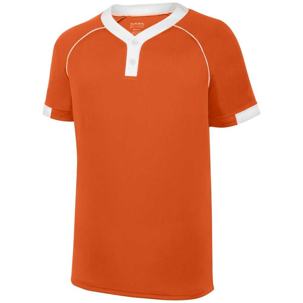 Augusta 1553 Youth Stanza Jersey - Orange White - HIT a Double