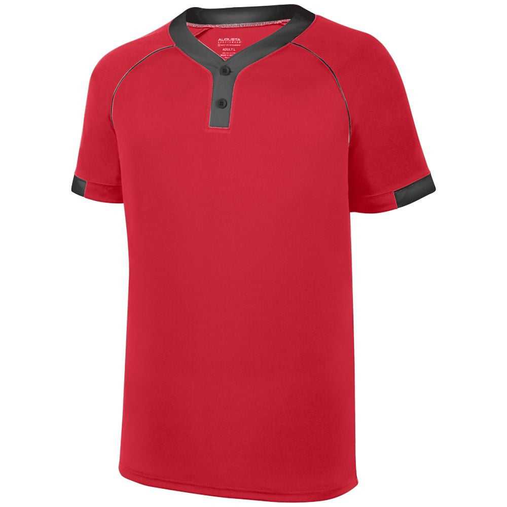 Augusta 1553 Youth Stanza Jersey - Red Black - HIT a Double