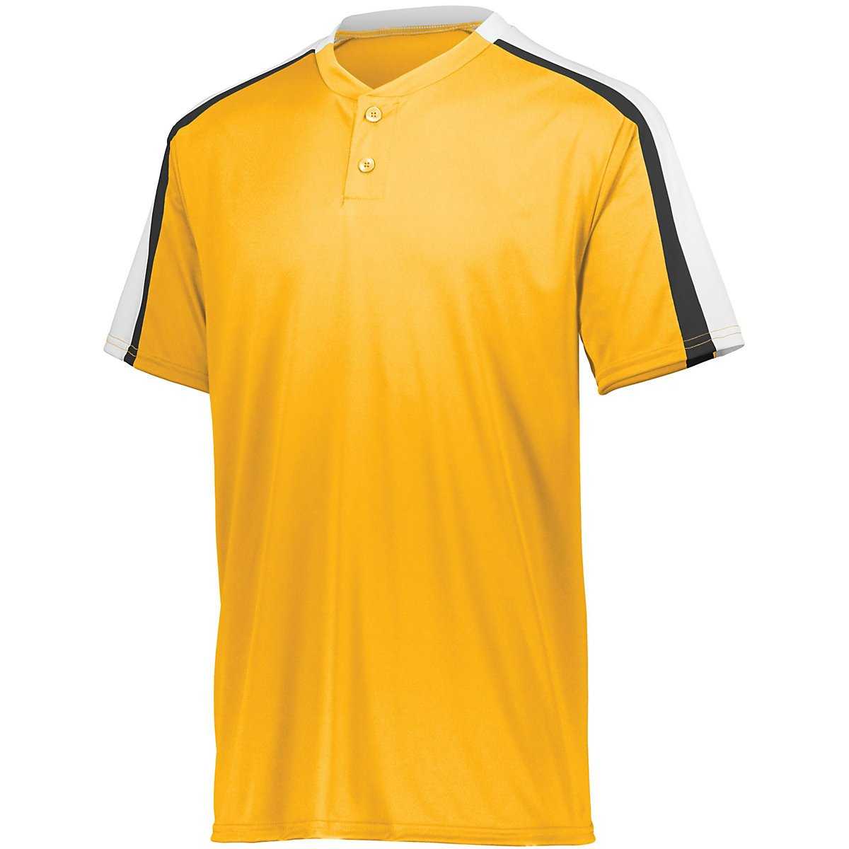Augusta 1558 Youth Power Plus Jersey 2.0 - Gold White Black - HIT a Double