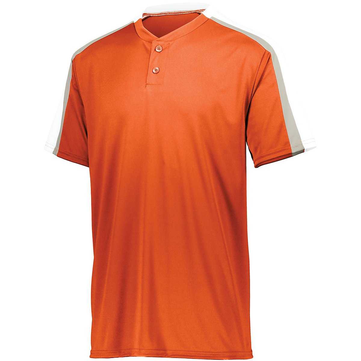 Augusta 1558 Youth Power Plus Jersey 2.0 - Orange White Silver Grey - HIT a Double