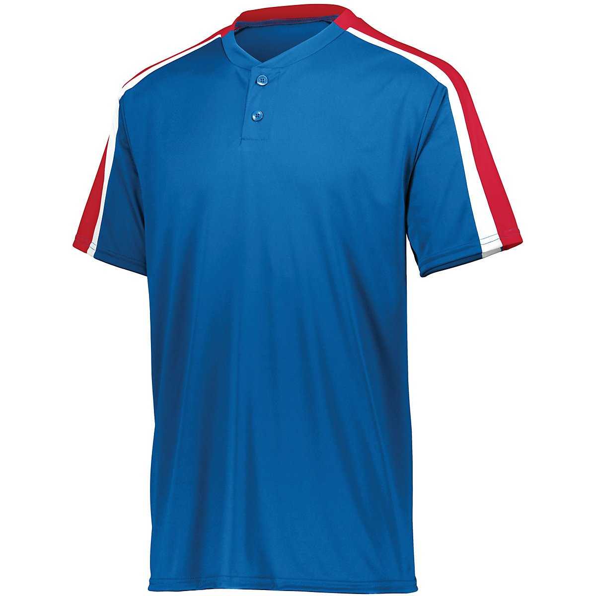 Augusta 1558 Youth Power Plus Jersey 2.0 - Royal Red White - HIT a Double