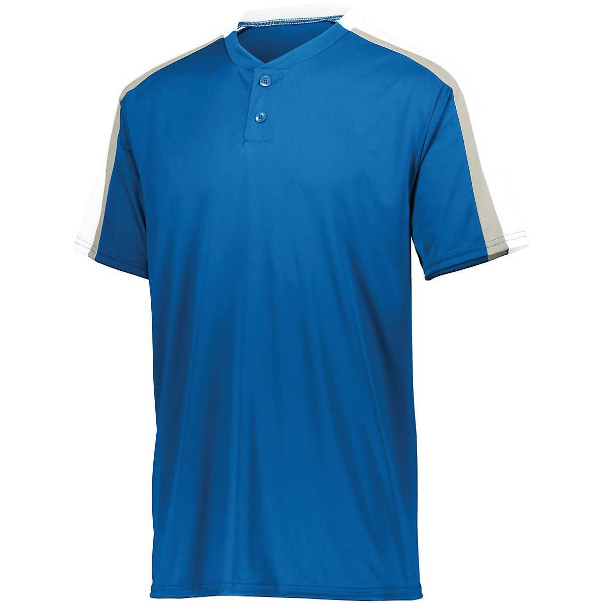 Augusta 1558 Youth Power Plus Jersey 2.0 - Royal White Silver Grey - HIT a Double