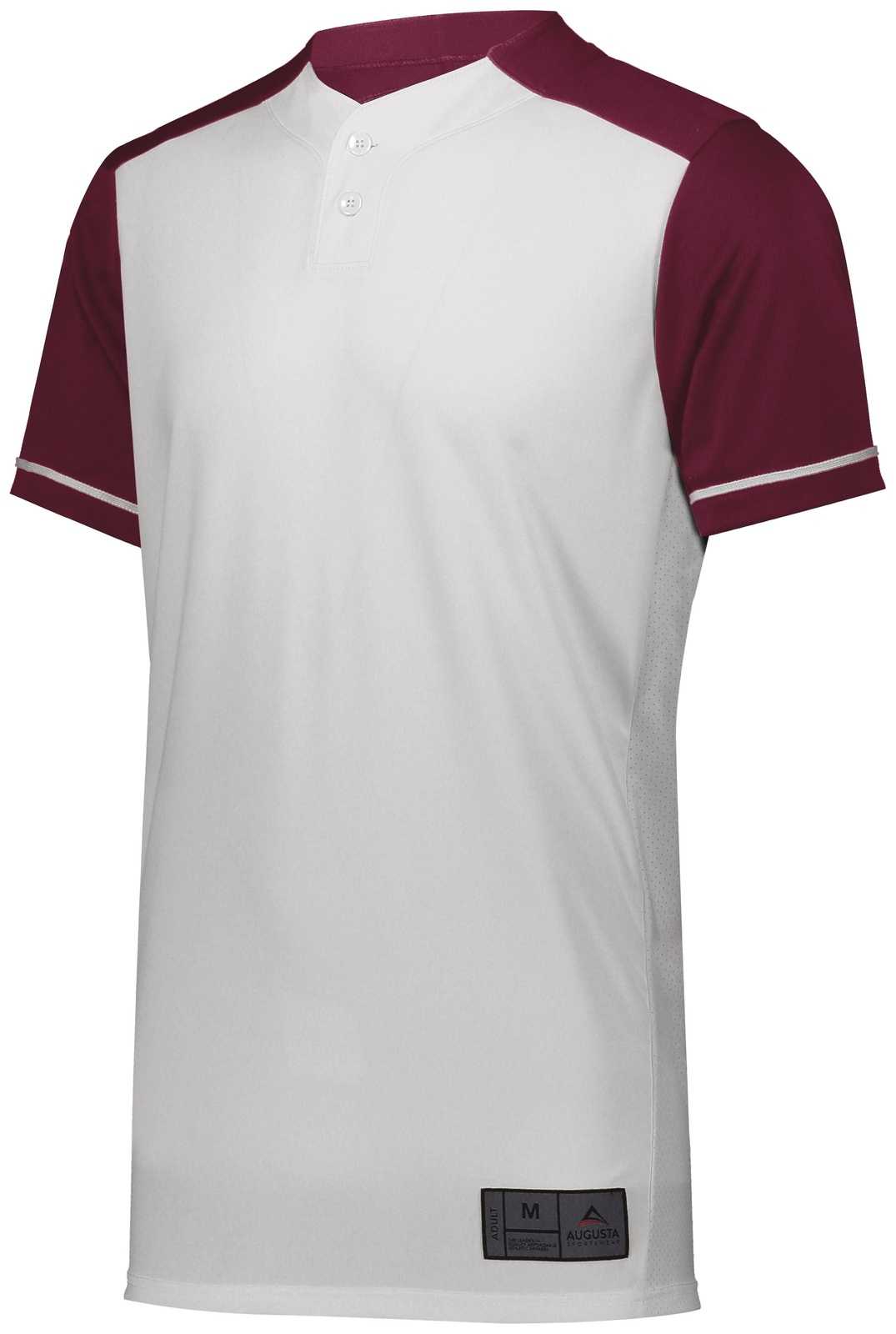Augusta 1568 Closer Jersey - White Maroon - HIT a Double
