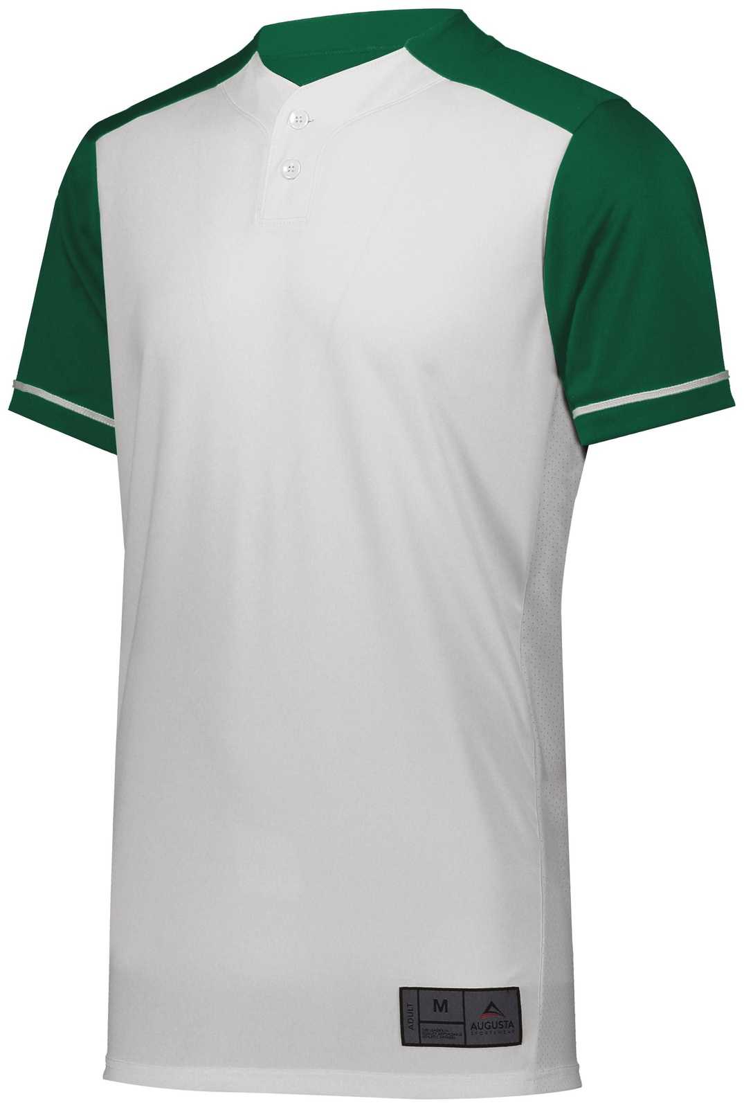 Augusta 1569 Youth Closer Jersey - White Dark Green - HIT a Double