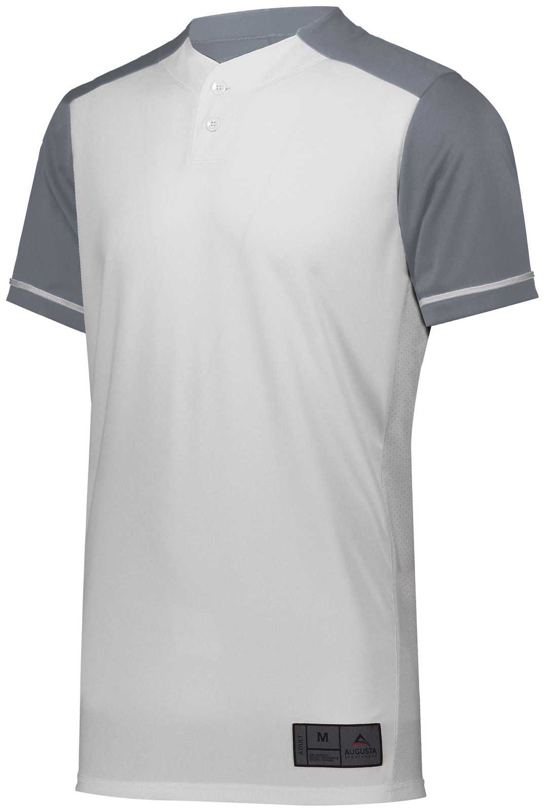 Augusta 1569 Youth Closer Jersey - White Graphite - HIT a Double