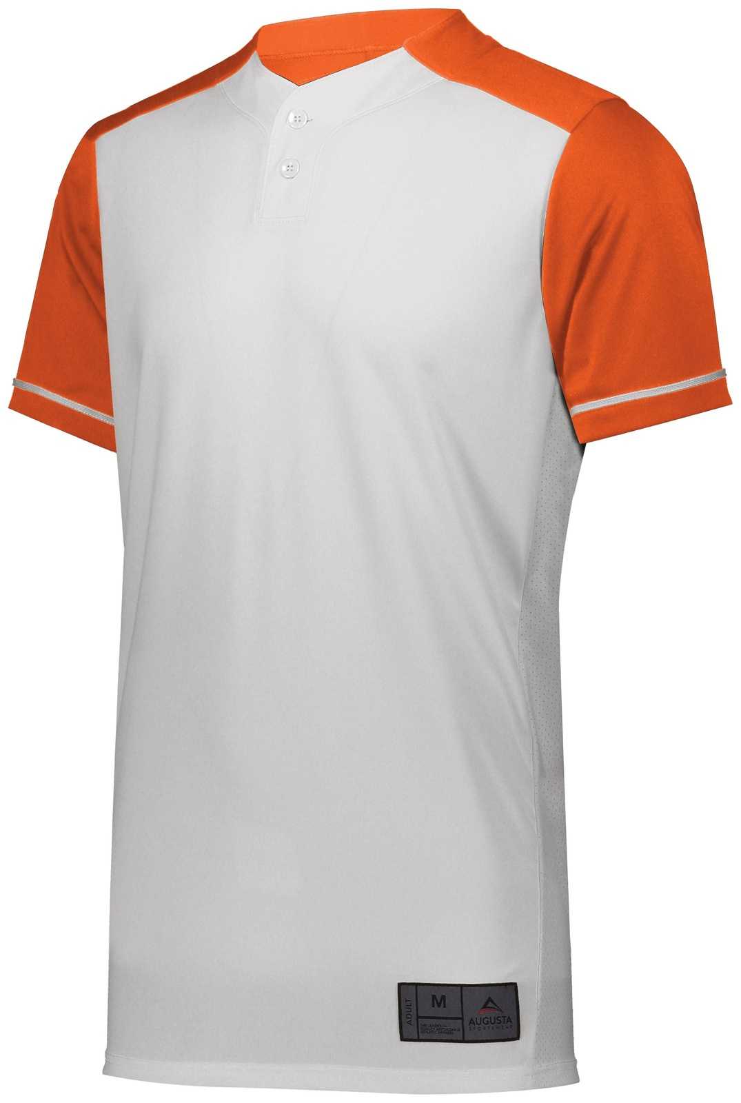 Augusta 1569 Youth Closer Jersey - White Orange - HIT a Double