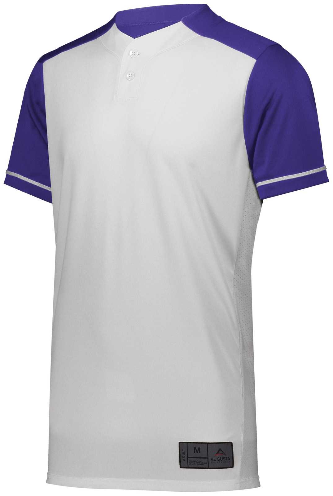Augusta 1569 Youth Closer Jersey - White Purple - HIT a Double