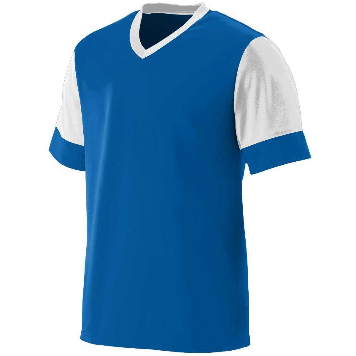 Augusta 1600 Lightning Jersey - Royal White - HIT a Double