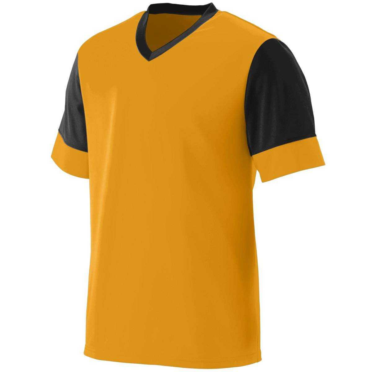Augusta 1601 Lightning Jersey - Youth - Gold Black - HIT a Double