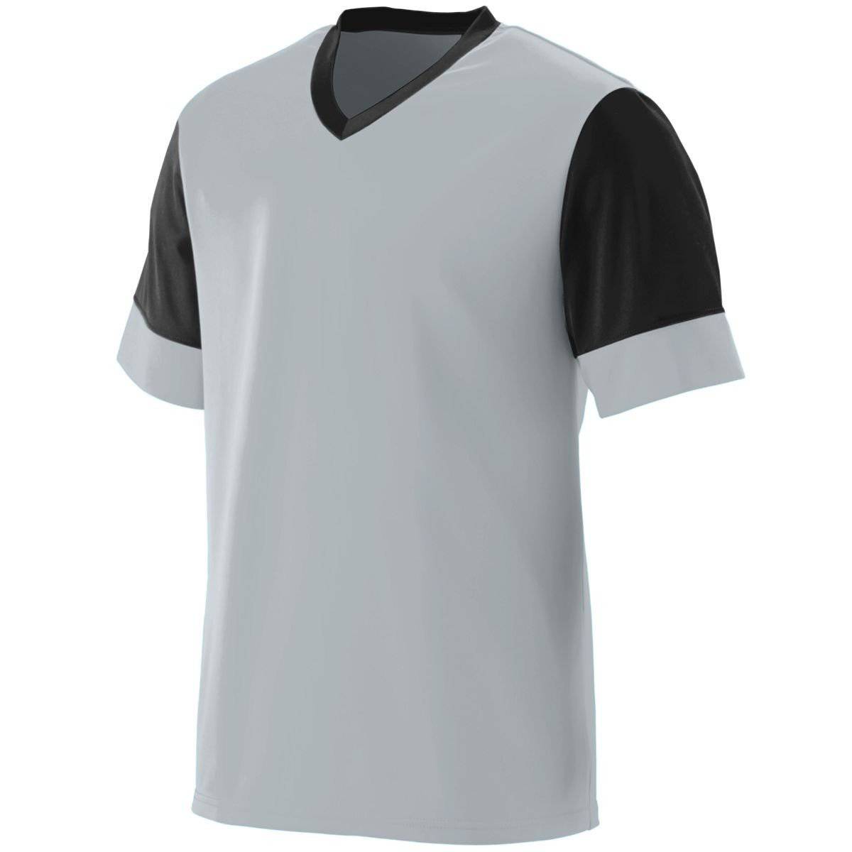 Augusta 1601 Lightning Jersey - Youth - Silver Black - HIT a Double