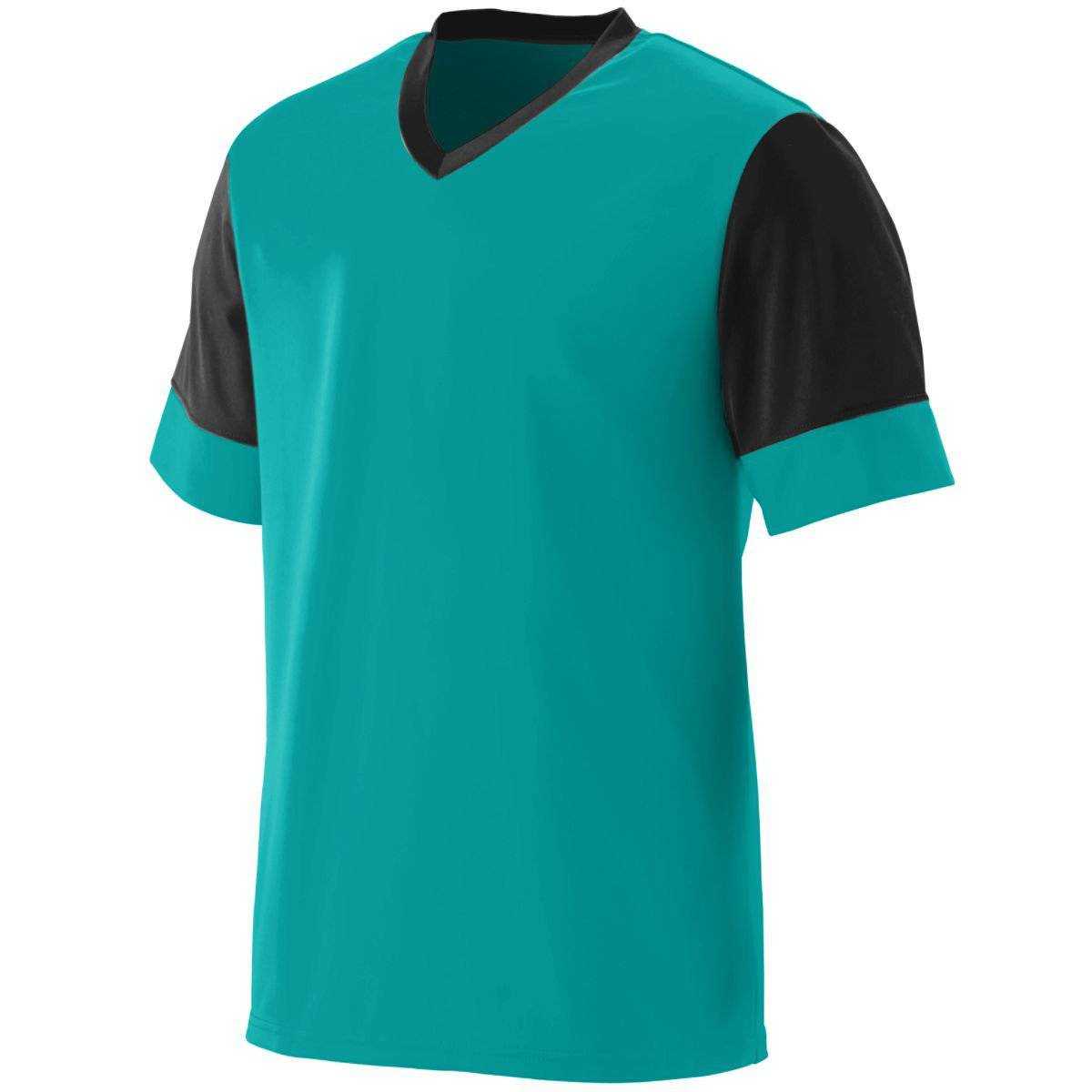 Augusta 1601 Lightning Jersey - Youth - Teal Black - HIT a Double