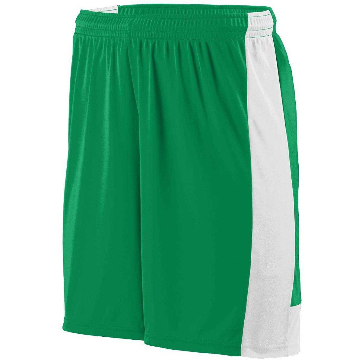 Augusta 1606 Lightning Short - Youth - Green White - HIT a Double