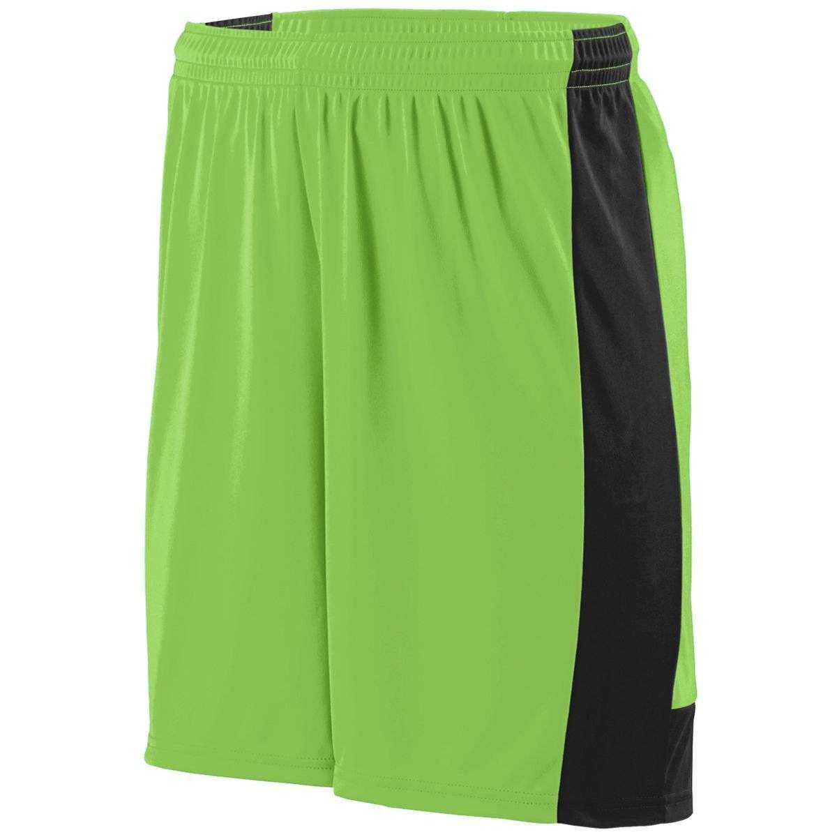 Augusta 1606 Lightning Short - Youth - Lime Black - HIT a Double