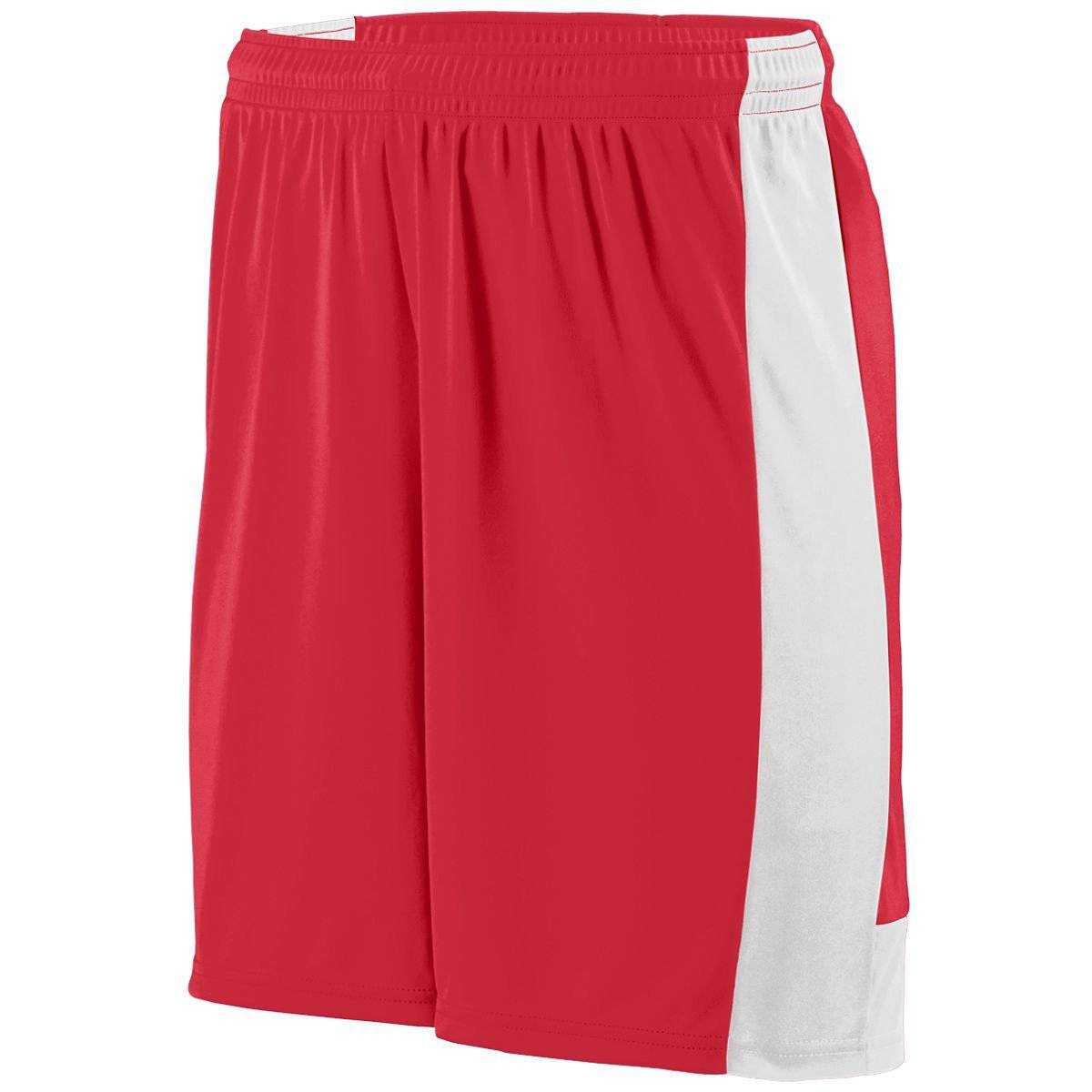 Augusta 1606 Lightning Short - Youth - Red White - HIT a Double