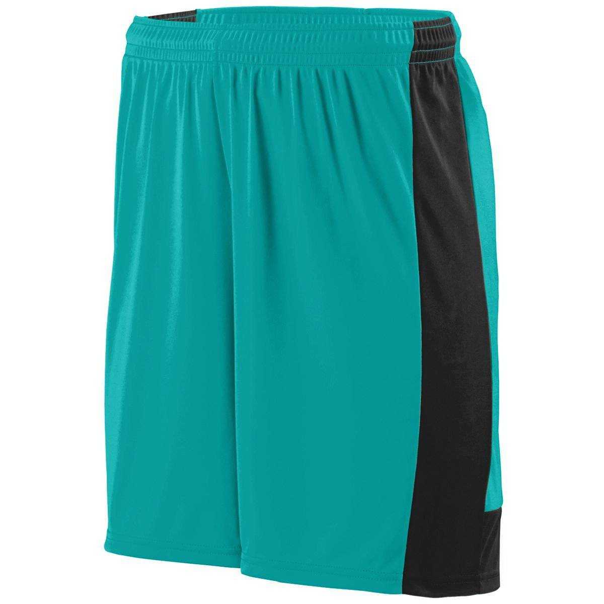 Augusta 1606 Lightning Short - Youth - Teal Black - HIT a Double