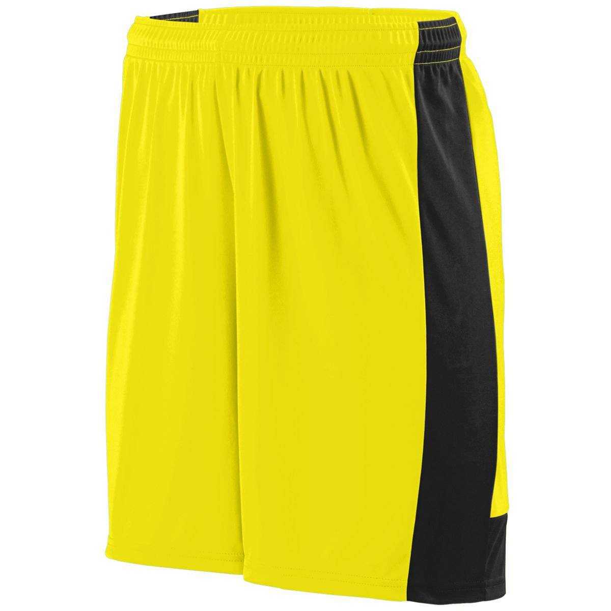 Augusta 1606 Lightning Short - Youth - Yellow Black - HIT a Double