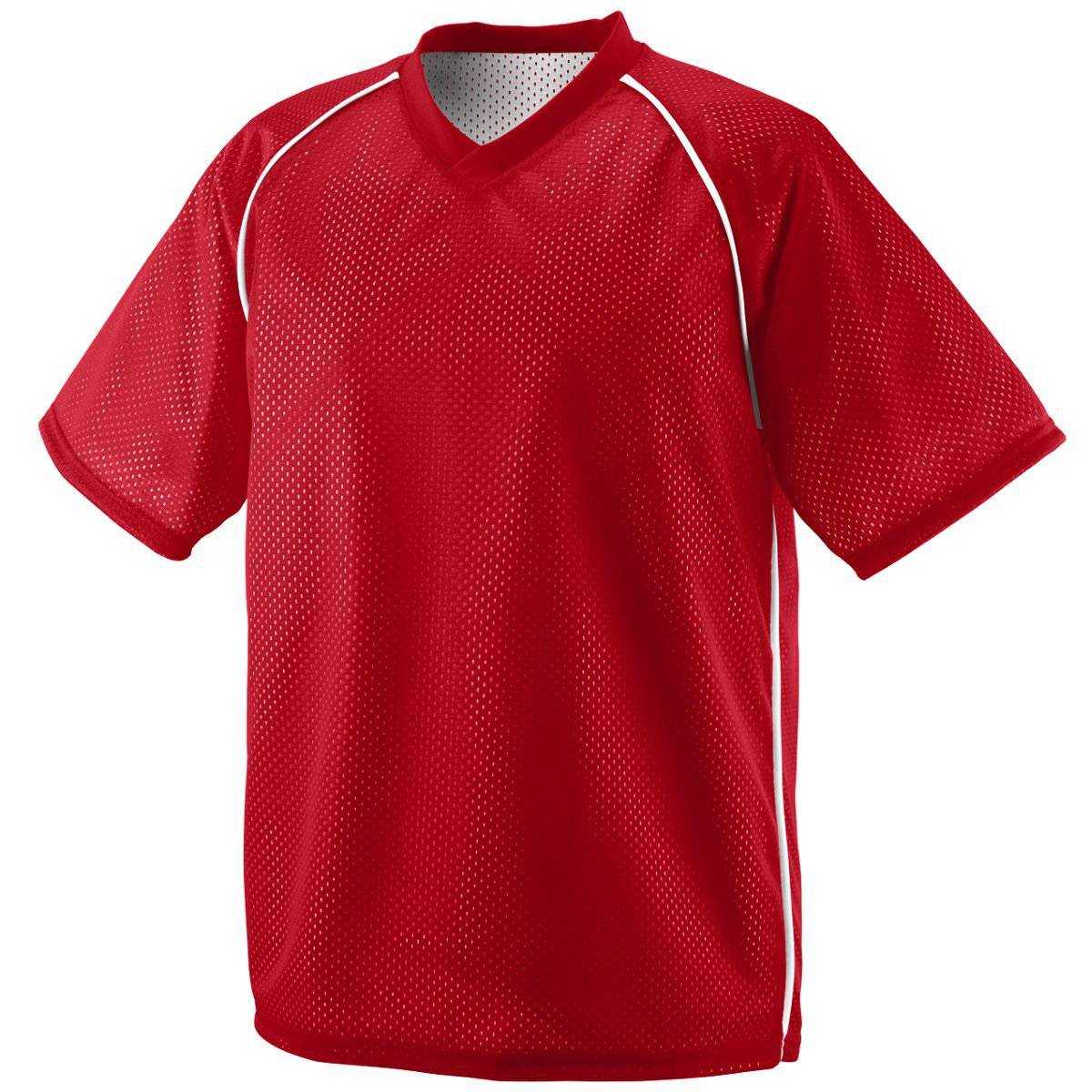Augusta 1615 Verge Reversible Jersey - Red White - HIT a Double