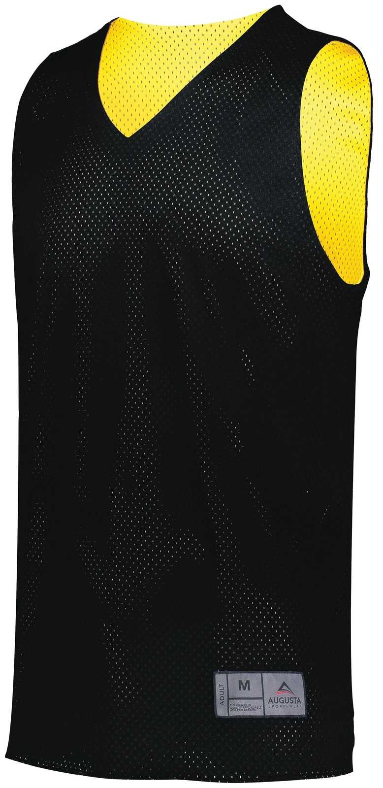 Augusta 161 Tricot Mesh Reversible Jersey 2.0 - Black Gold - HIT a Double