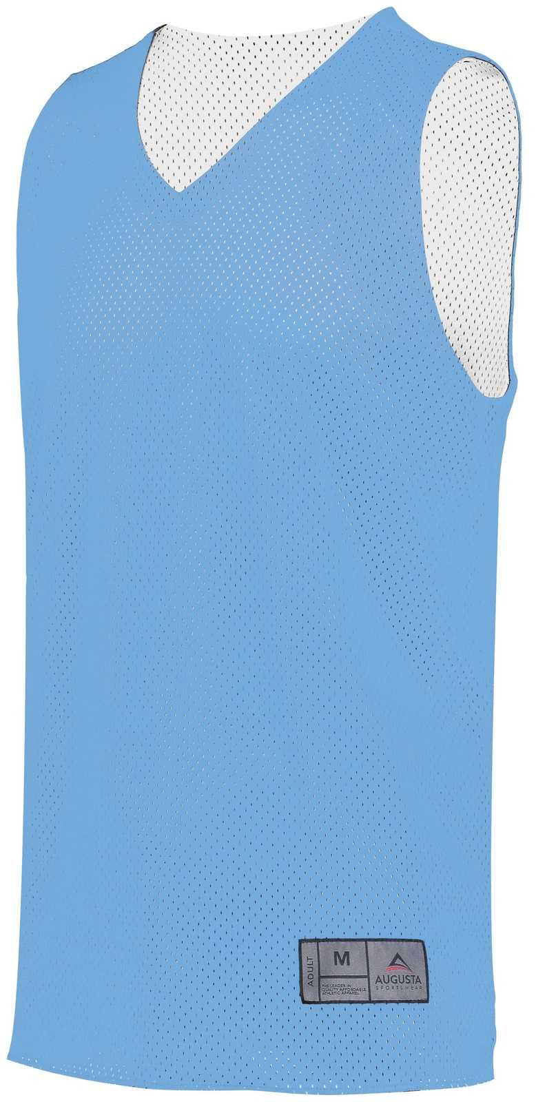 Augusta 161 Tricot Mesh Reversible Jersey 2.0 - Columbia Blue White - HIT a Double