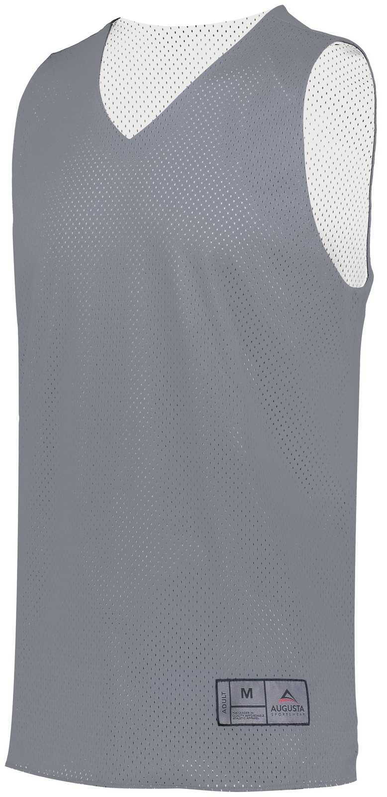 Augusta 161 Tricot Mesh Reversible Jersey 2.0 - Graphite White - HIT a Double