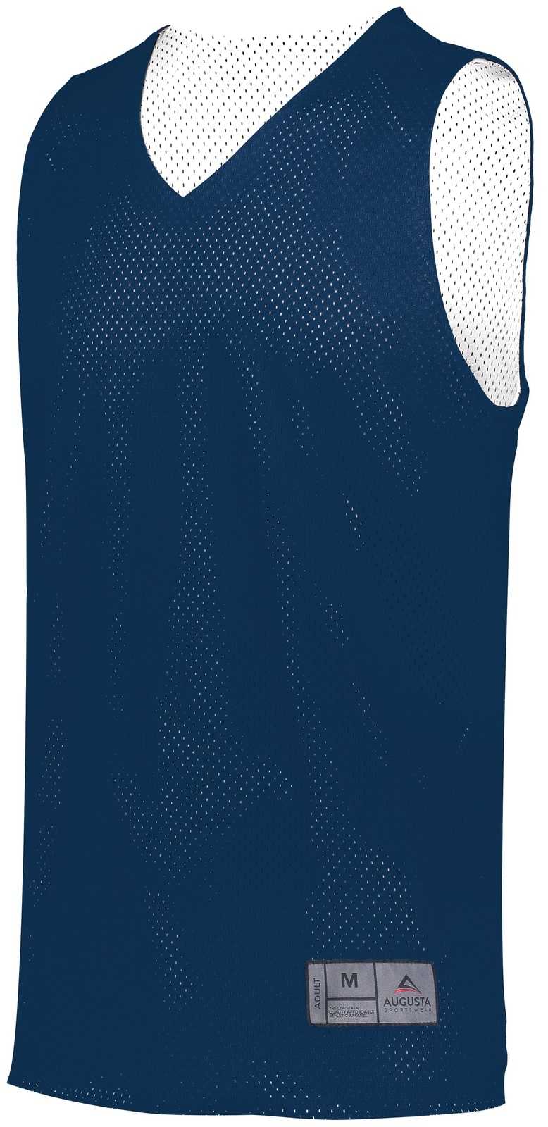 Augusta 161 Tricot Mesh Reversible Jersey 2.0 - Navy White - HIT a Double