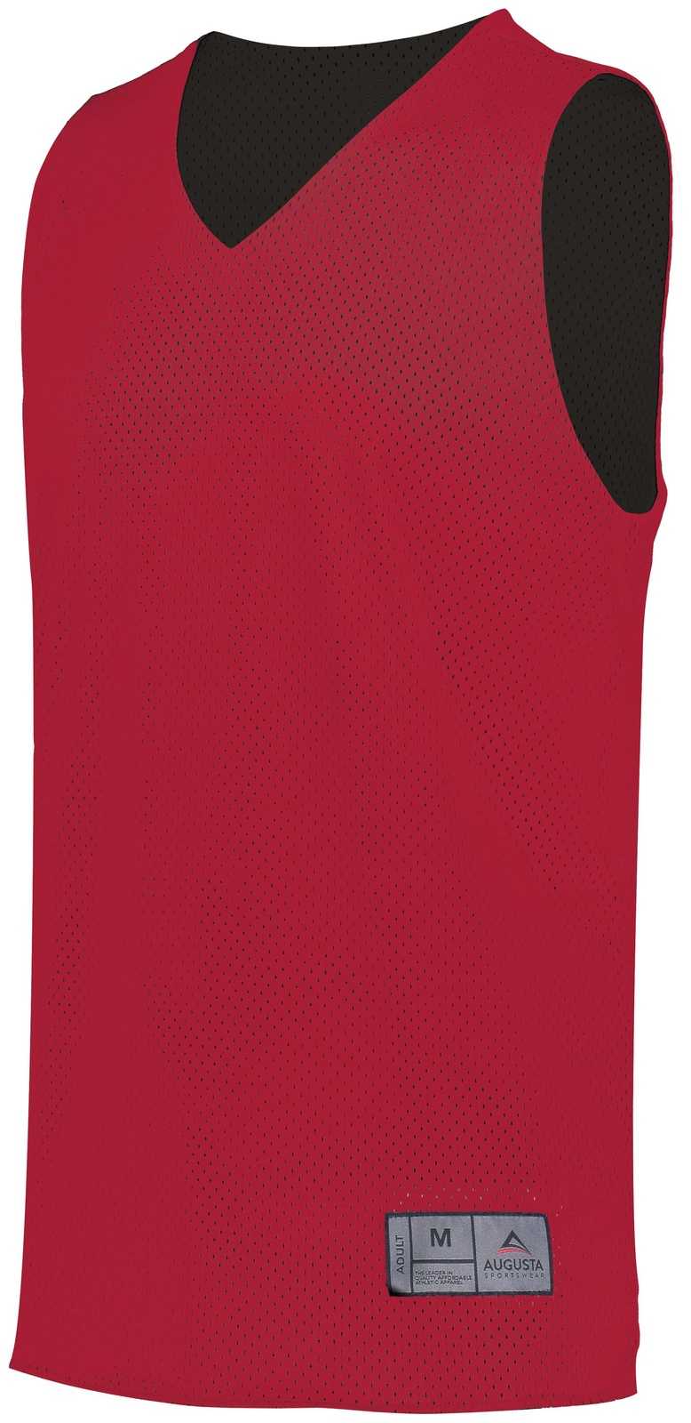 Augusta 161 Tricot Mesh Reversible Jersey 2.0 - Scarlet Black - HIT a Double