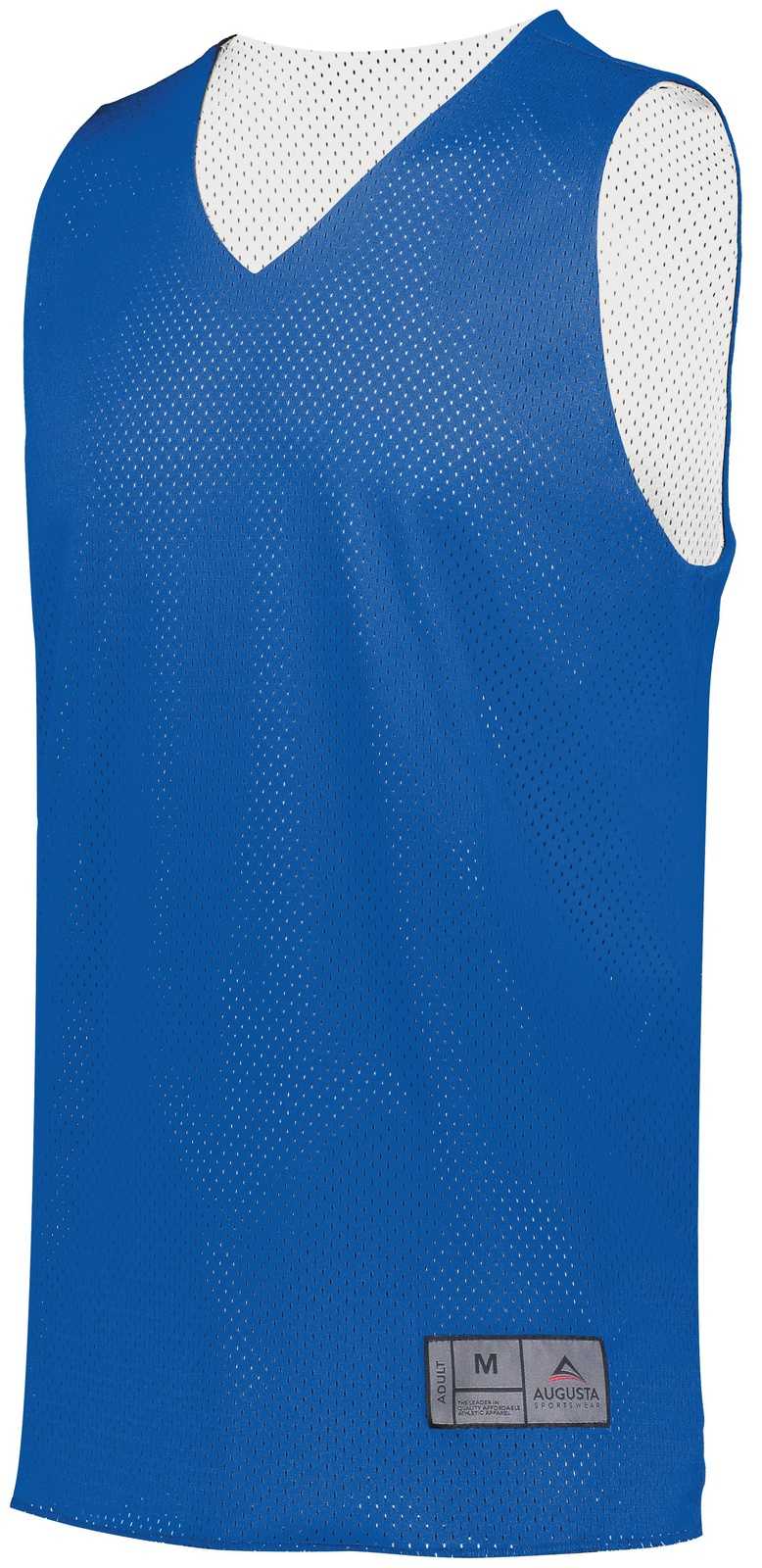 Augusta 162 Youth Tricot Mesh Reversible 2.0 Jersey - Royal White - HIT a Double