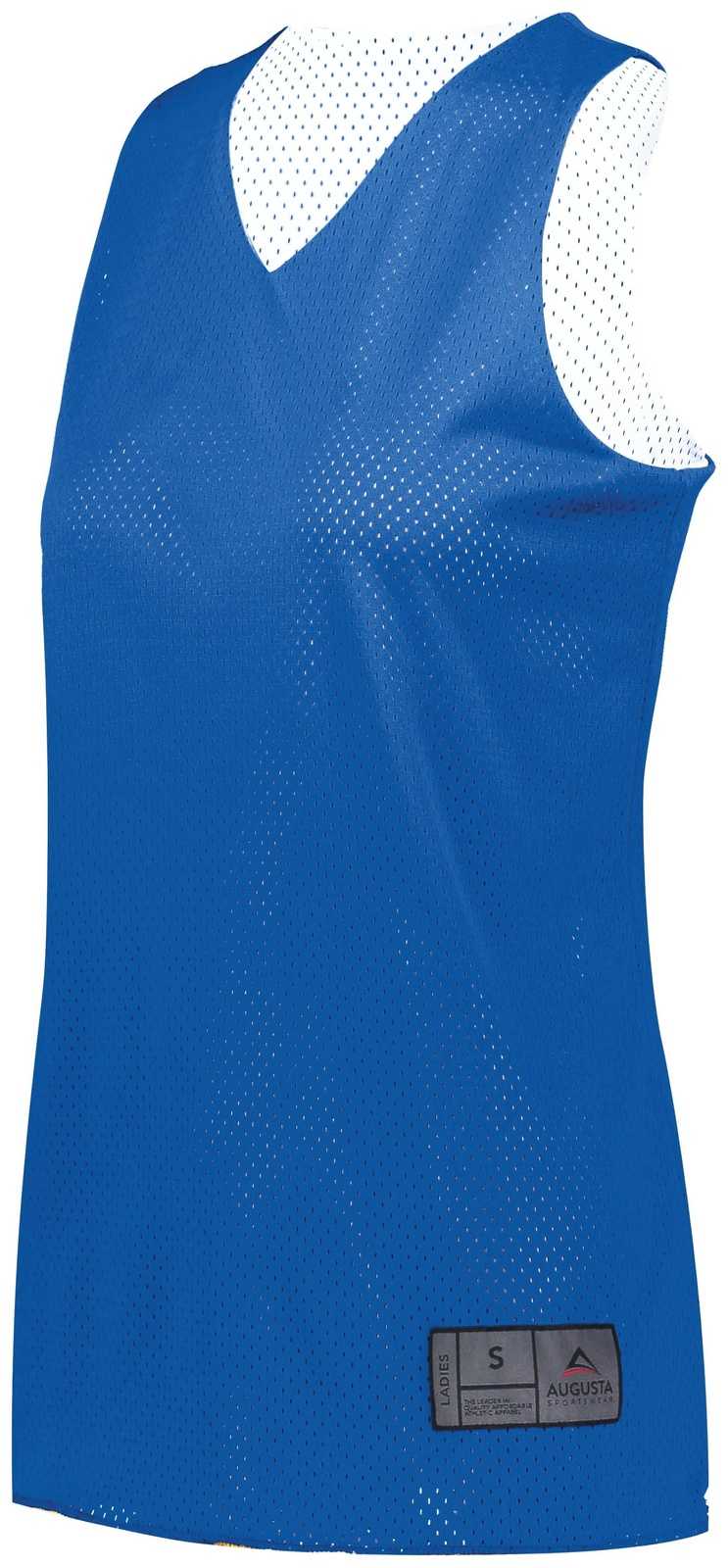 Augusta 163 Youth Tricot Mesh Reversible 2.0 Jersey - Royal White - HIT a Double
