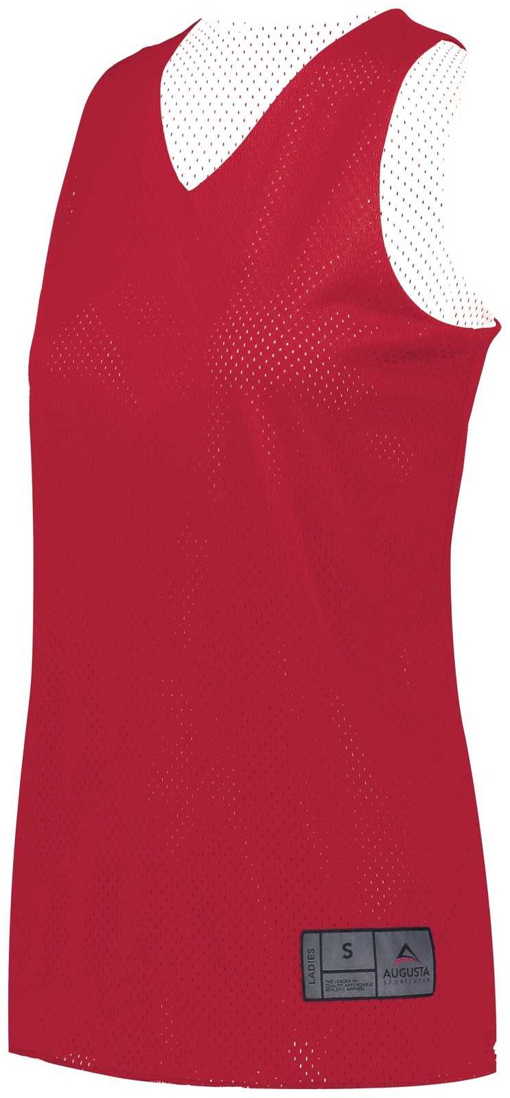 Augusta 163 Youth Tricot Mesh Reversible 2.0 Jersey - Scarlet Black - HIT a Double