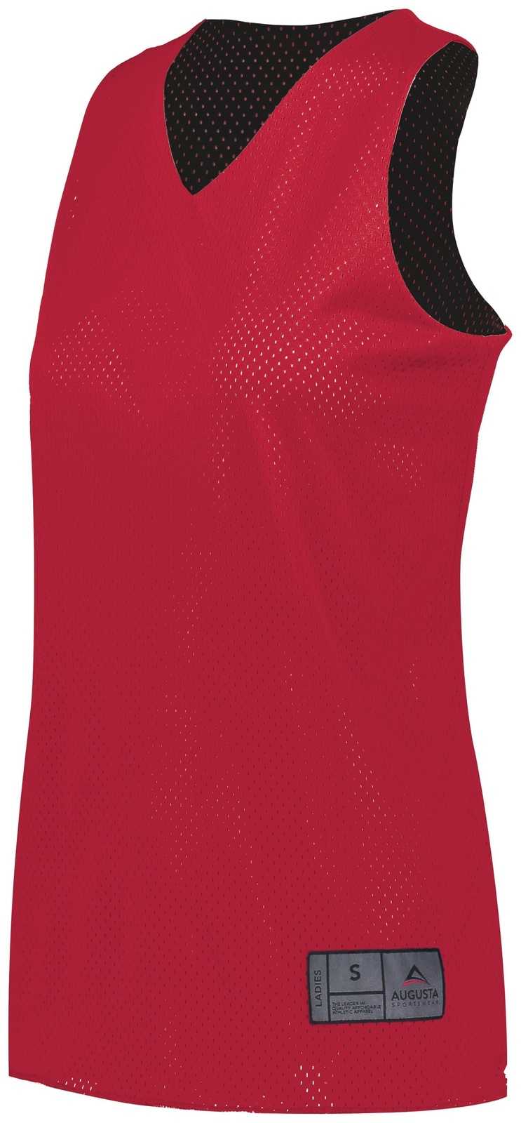 Augusta 163 Youth Tricot Mesh Reversible 2.0 Jersey - Scarlet White - HIT a Double