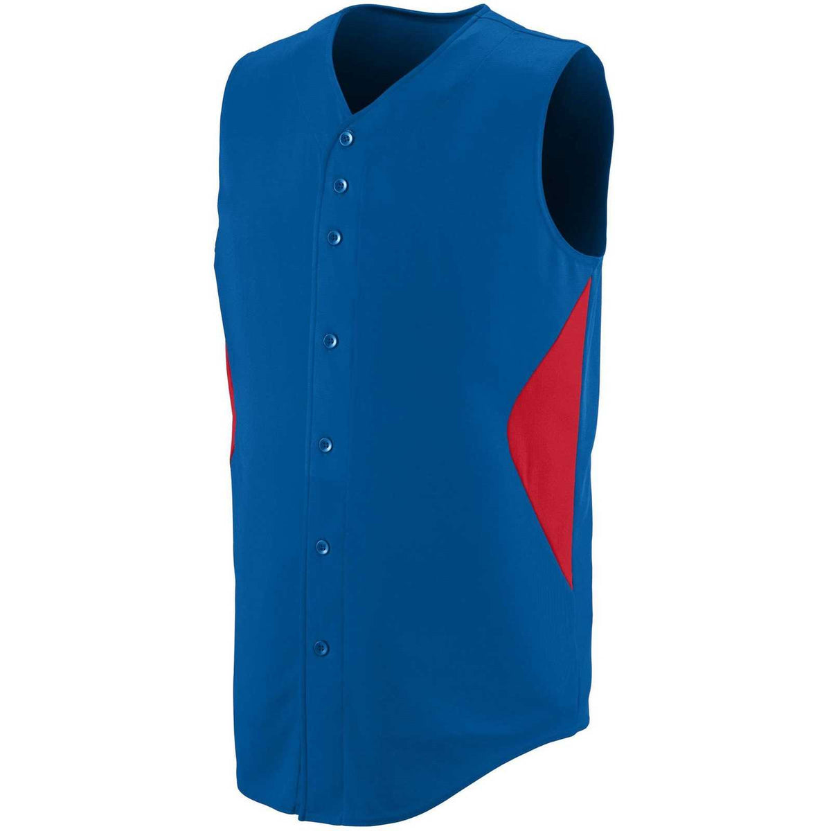 Augusta 1652 Sleeveless Wheel House Jersey - Royal Red - HIT a Double