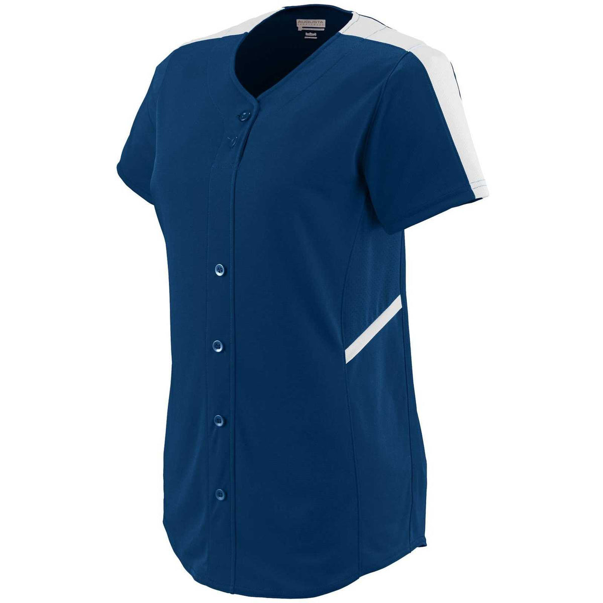 Augusta 1654 Ladies Closer Jersey - Navy White - HIT a Double