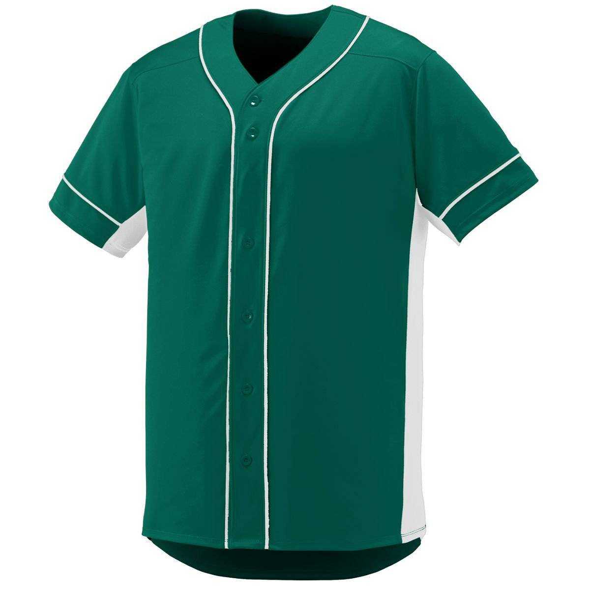 Augusta 1660 Slugger Jersey - Forest White - HIT a Double