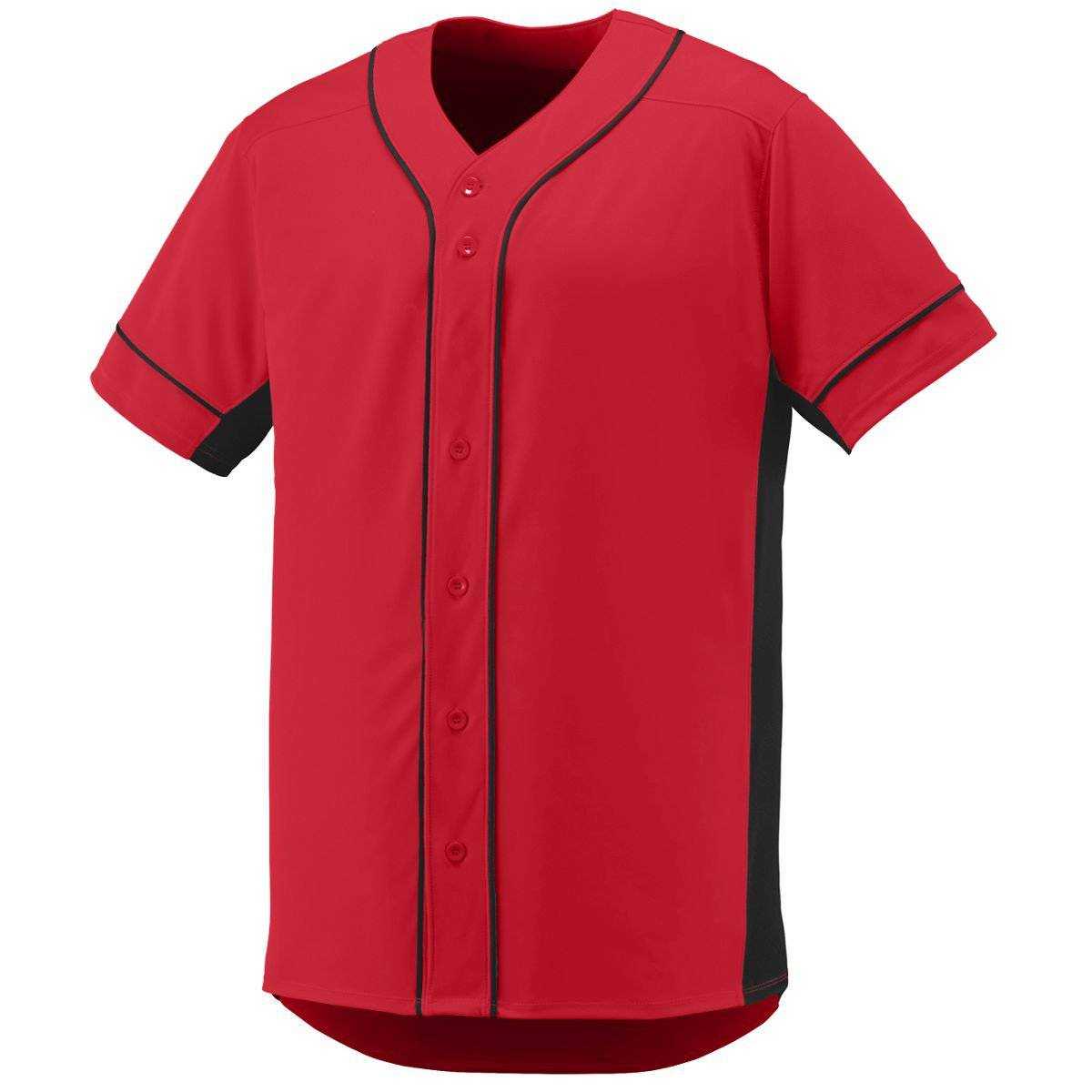 Augusta 1660 Slugger Jersey - Red Black - HIT a Double