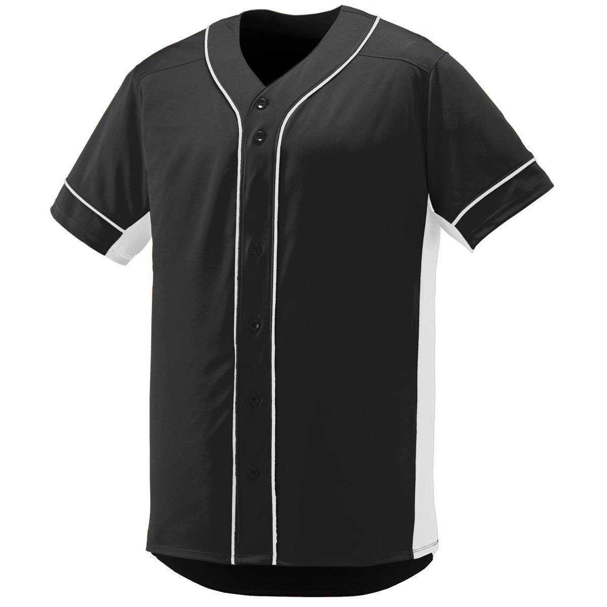 Augusta 1661 Slugger Jersey Youth - Black White - HIT a Double