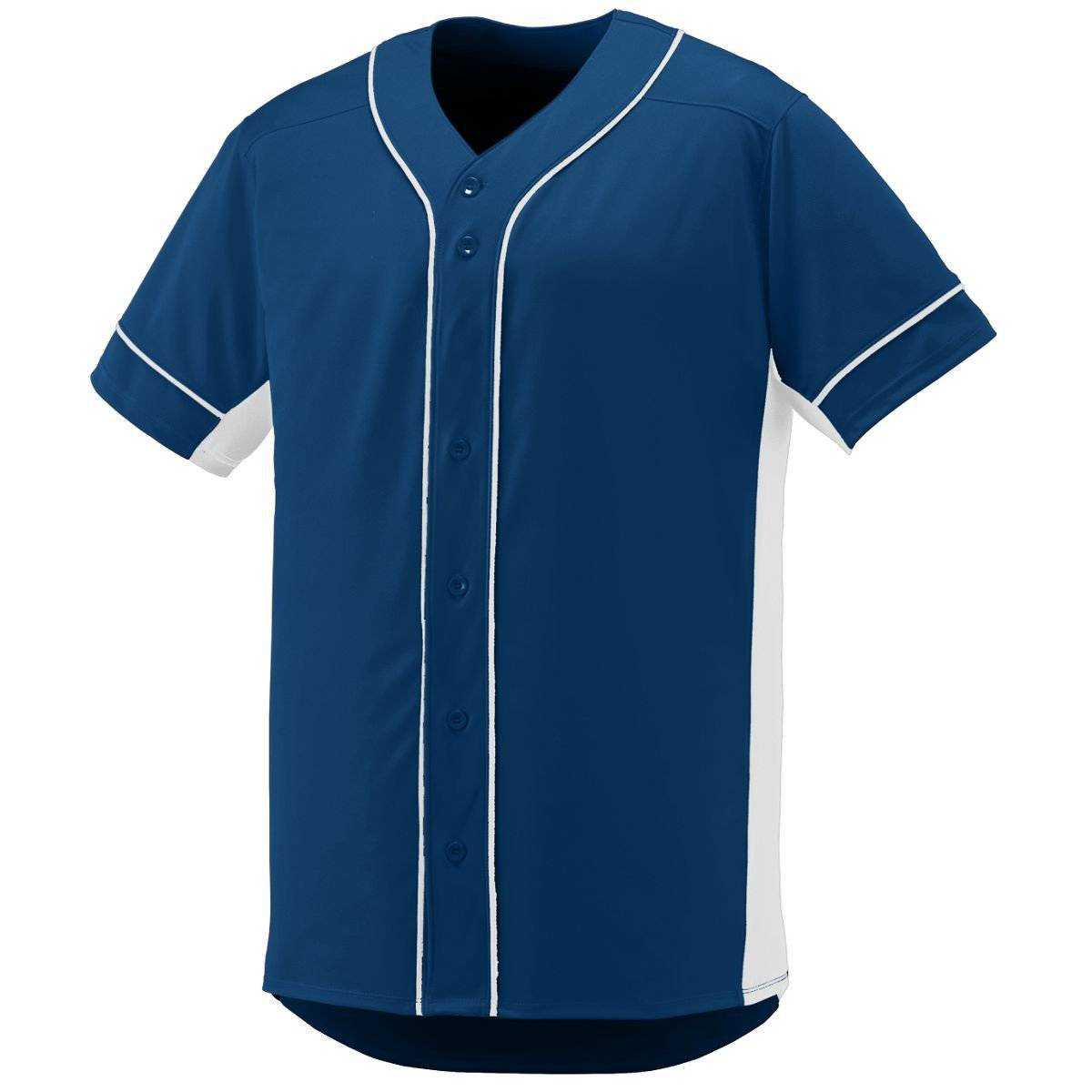 Augusta 1661 Slugger Jersey Youth - Navy White - HIT a Double