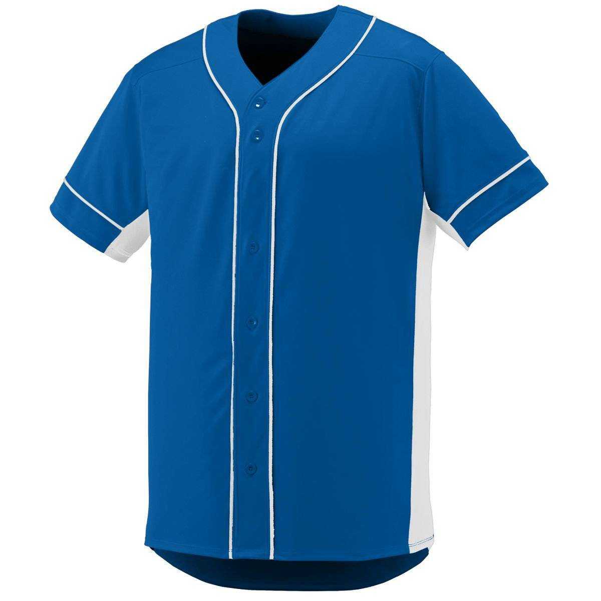 Augusta 1661 Slugger Jersey Youth - Royal White - HIT a Double