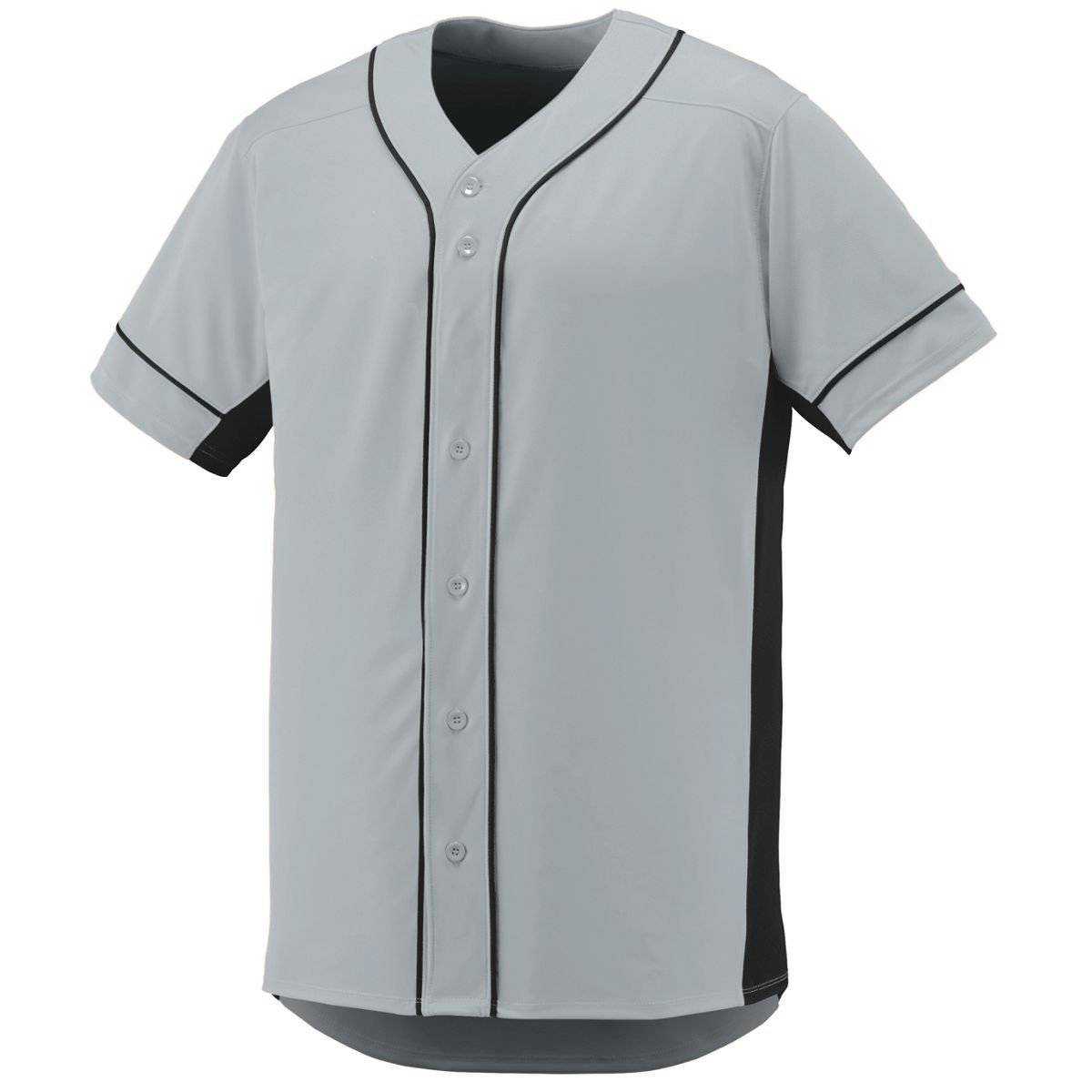 Augusta 1661 Slugger Jersey Youth - Silver Black - HIT a Double