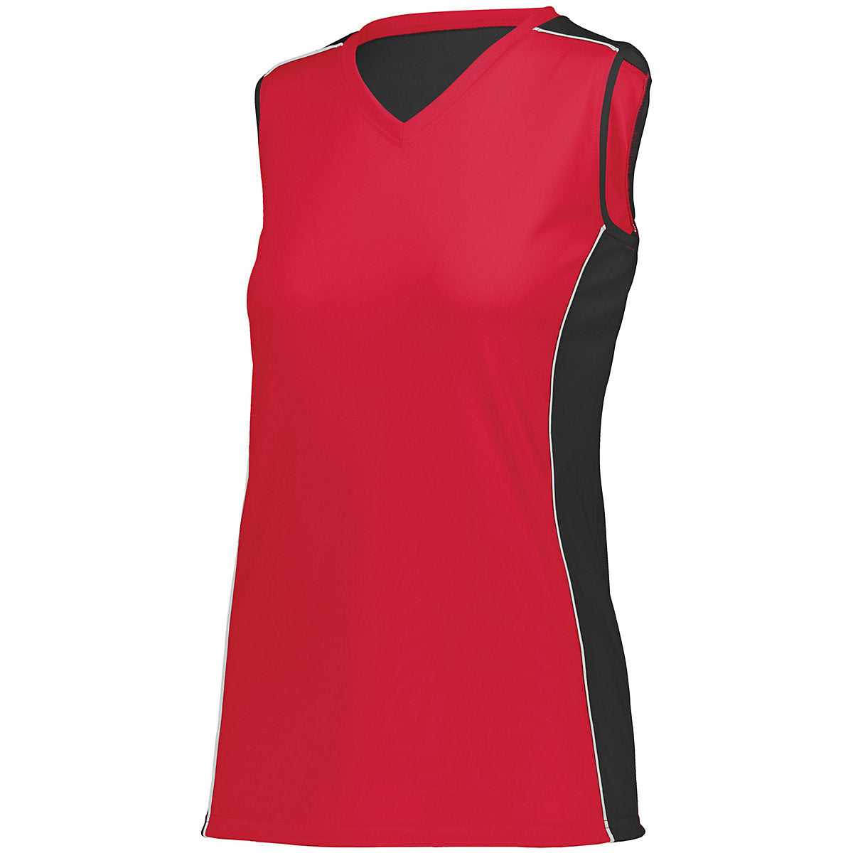 Augusta 1676 Ladies Paragon Jersey - Red Black White - HIT a Double