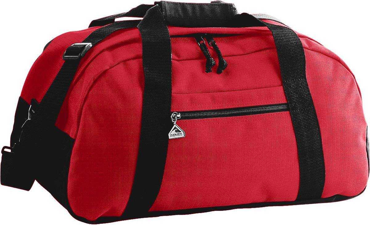 Augusta 1703 Large Ripstop Duffel Bag - Red Black - HIT a Double