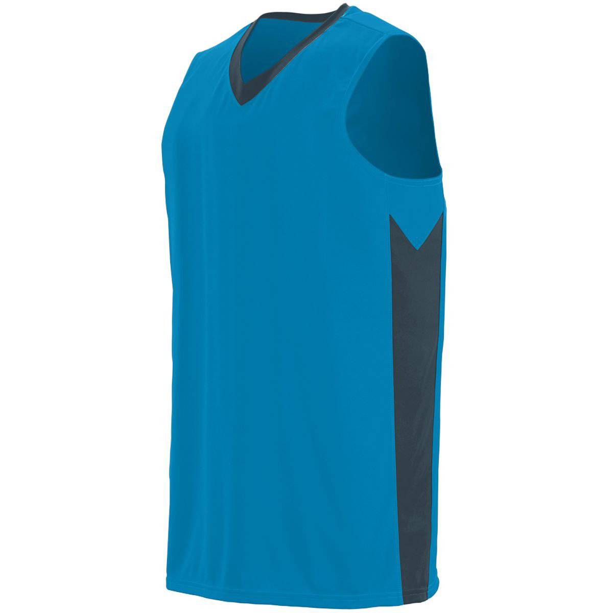 Augusta 1712 Block Out Jersey - Blue Dark Gray - HIT a Double