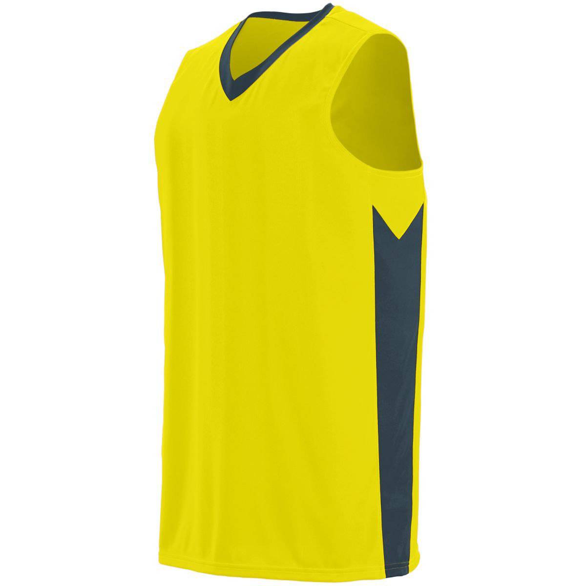 Augusta 1712 Block Out Jersey - Yellow Dark Gray - HIT a Double