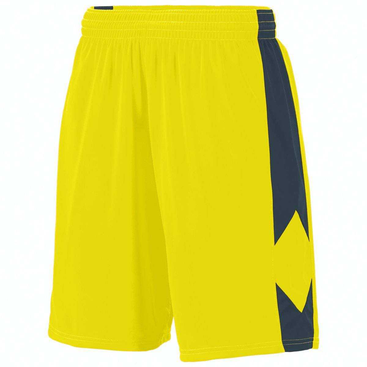Augusta 1715 Block Out Short - Yellow Dark Gray - HIT a Double