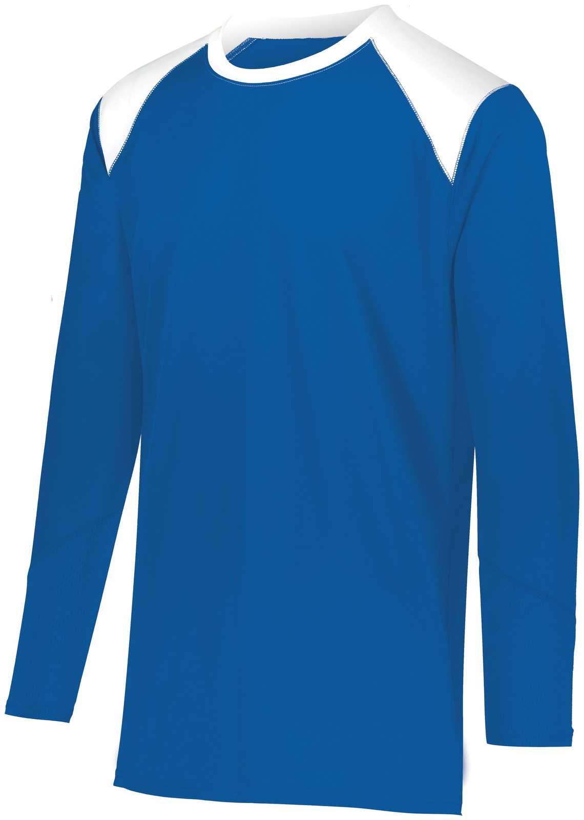 Augusta 1728 Tip-Off Shooter Shirt - Royal White - HIT a Double