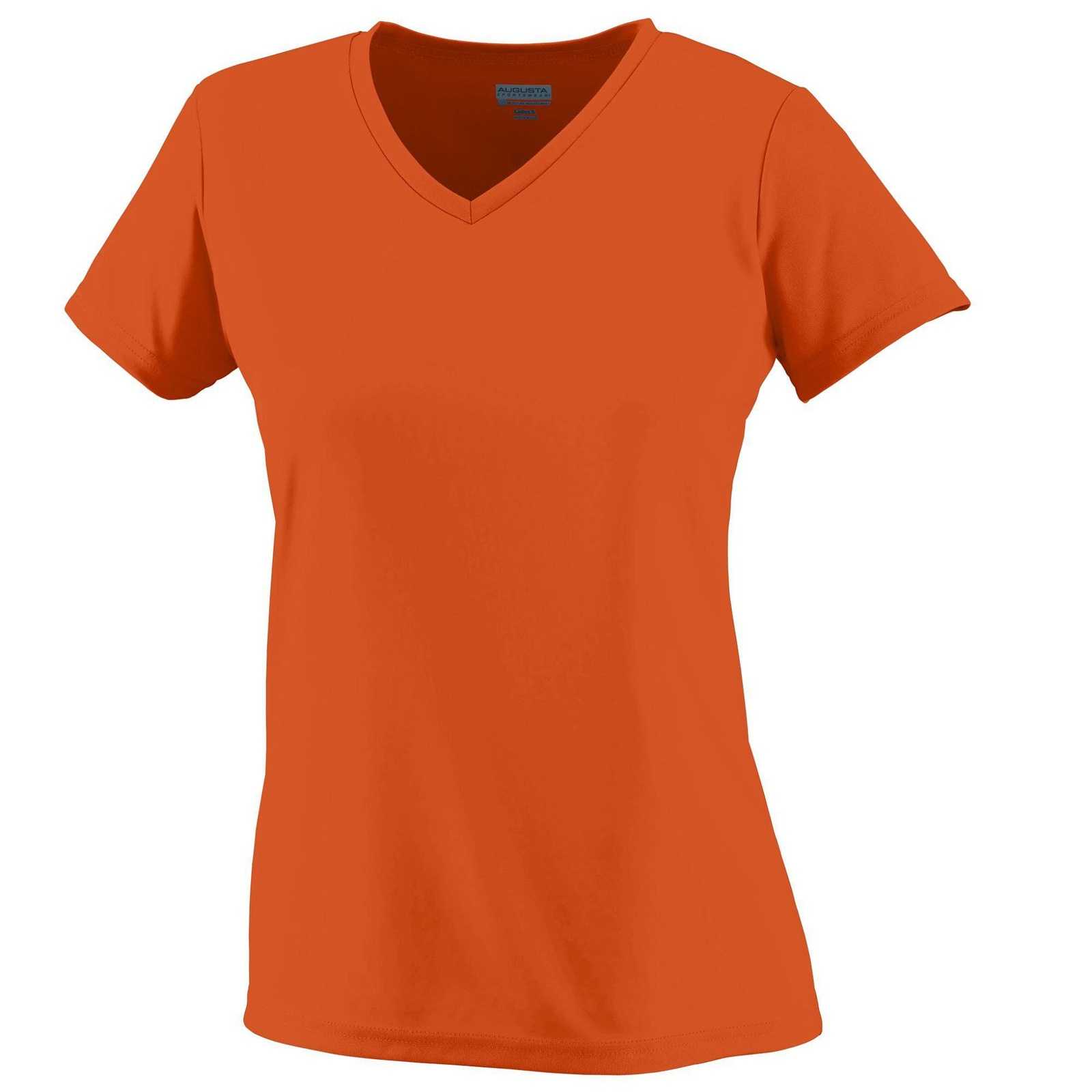 Augusta 1790 Ladies Wicking T-Shirt - Orange - HIT a Double