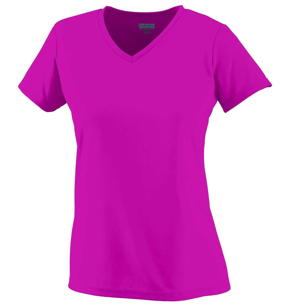 Augusta 1790 Ladies Wicking T-Shirt - Power Pink - HIT a Double